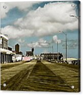 Clouds Over The Boardwalk Acrylic Print