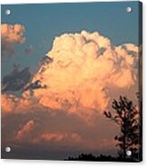 Clouds Over The Cross Acrylic Print