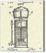 Coffee Urn 1890 Patent Art Acrylic Print