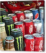 Cold Energy Coffee And Soft Drink Display Acrylic Print