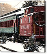 Colebrookdale Railroad In Winter Acrylic Print