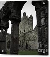 Colonnade And Tower Of Jerpoint Abbey Acrylic Print
