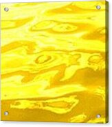 Colored Wave Long Yellow Acrylic Print