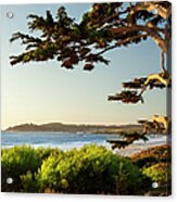 Colorful Beachfront In Carmel-by-the-sea Acrylic Print