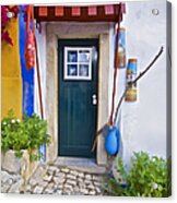 Colorful Door Of Obidos Acrylic Print