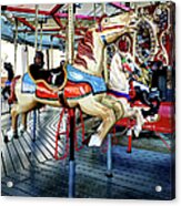 Colorful Merry-go-round Acrylic Print