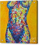 Colorful Nude Acrylic Print