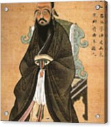 Confucius - Chinese Philosophe Acrylic Print