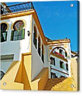 Continental Hotel Overlooking The Tangiers Harbor-morocco Acrylic Print