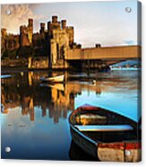 Conwy Castle Reflection Acrylic Print