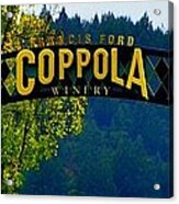 Coppola Winery Two Acrylic Print