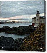 Coquille River Lighthouse Landscape Acrylic Print
