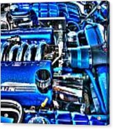 Corvette In Blue Acrylic Print