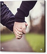 Couple Holding Hands Acrylic Print