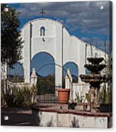 Courtyard At The Mission Acrylic Print
