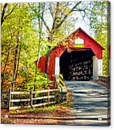 Covered Bridge In Bucks County Acrylic Print