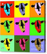 Cow Pop Art Acrylic Print