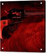 Crimson Pistol Acrylic Print