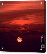 Crimson Sunrise Art Photo Download Wallpaper And Screensaver. Acrylic Print