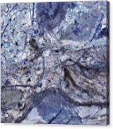 Crystal And Blue Persuasions Abstract I Acrylic Print
