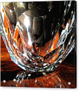 Crystal Bowl With Watercolor Filter Acrylic Print