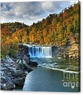 Cumberland Falls In Autumn Acrylic Print