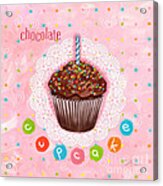 Cupcake-chocolate Acrylic Print
