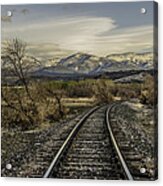 Curve In The Tracks Acrylic Print