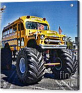 Custom School Bus Acrylic Print