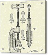 Cutting Tool 1945 Patent Art Acrylic Print