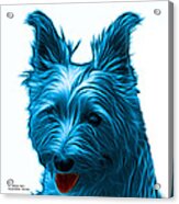 Cyan Australian Terrier Pop Art - 6500 Fs Acrylic Print
