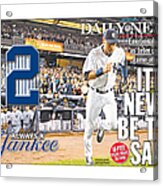 Daily News Front Page Wrap Derek Jeter Acrylic Print