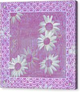 Daisies And Paper Lace Acrylic Print