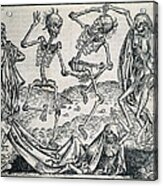 Danse Macabre Or Dance Of Death 1493 Acrylic Print