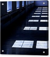 Dark Room With Windows Acrylic Print