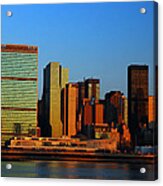 Dawn On Manhattan Acrylic Print