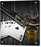 Dead Man's Hand Aces And Eights Acrylic Print