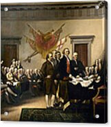 Declaration Of Independence Acrylic Print
