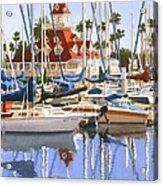 Del Coronado Boathouse Acrylic Print