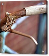 Detail Of An Old Bicycle Acrylic Print
