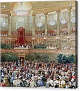 Dinner In The Salle Des Spectacles At Versailles Acrylic Print