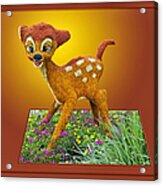 Disney Floral 03 Bambi Acrylic Print