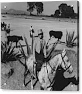 Dolores L. Corcuera Riding Side-saddle Acrylic Print