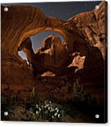 Double Arch In The Moonlight Acrylic Print