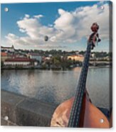 Double Bass Acrylic Print