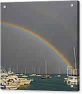 Double Rainbow Acrylic Print