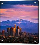 Downtown Los Angeles After Sunset Acrylic Print