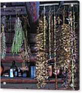 Drying Herbs And Vegetables In Williamsburg Acrylic Print