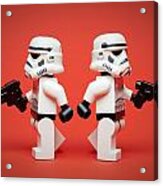 Dueling Troopers Acrylic Print