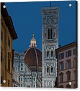 Duomo And Campanile At The Blue Hour Acrylic Print